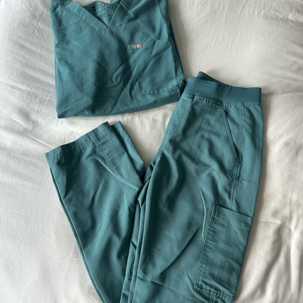 Figs Men Aqua Scrub Set